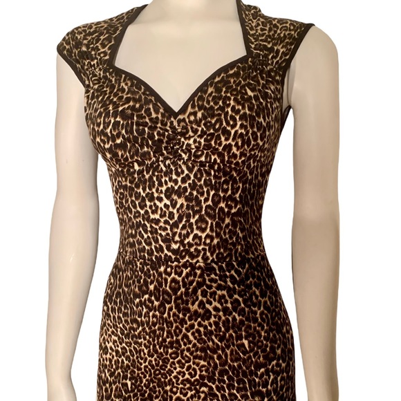 PINUP COUTURE leopard wiggle dress - Picture 3 of 8